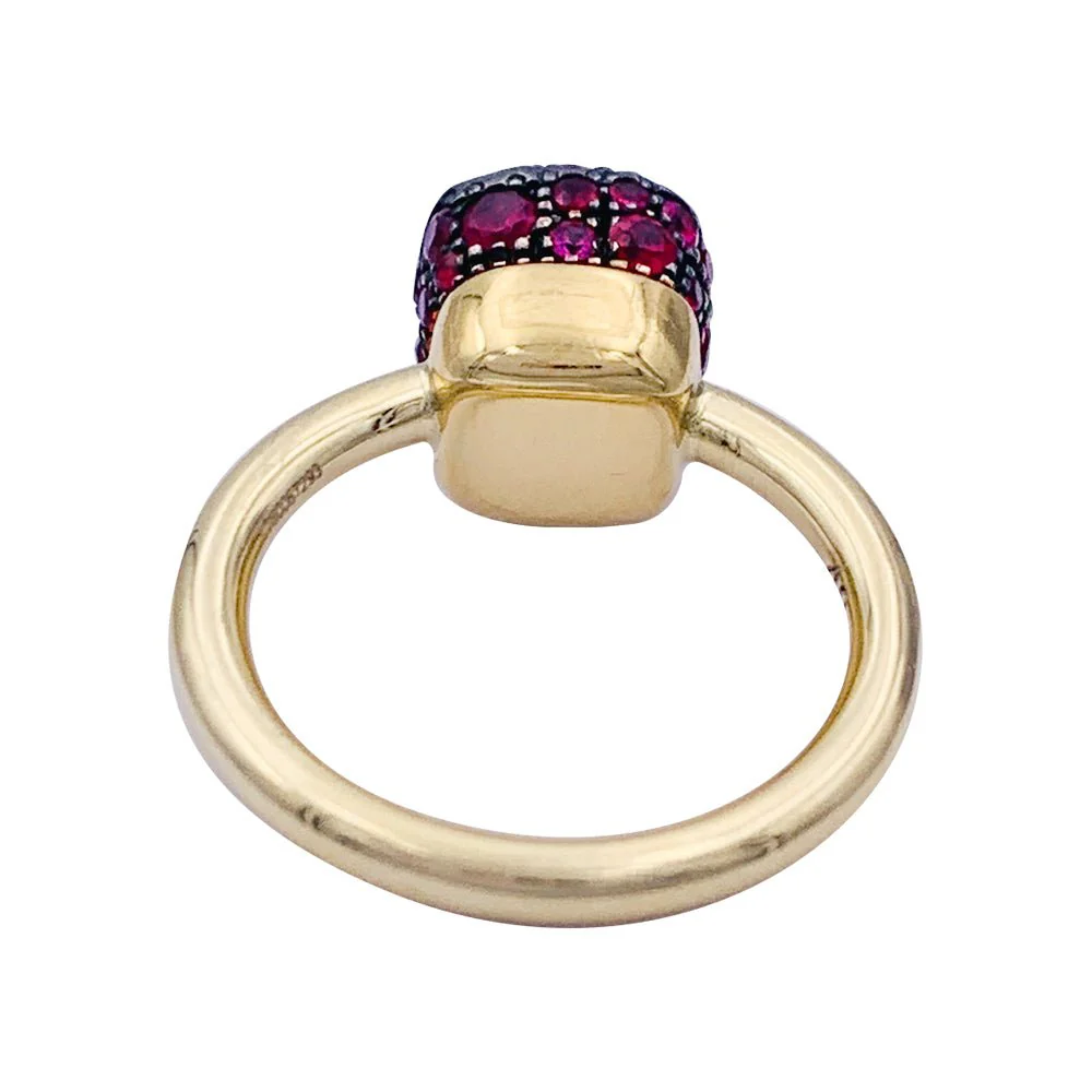 Pomellato ring, "Nudo", two golds, ruby. - Image 3
