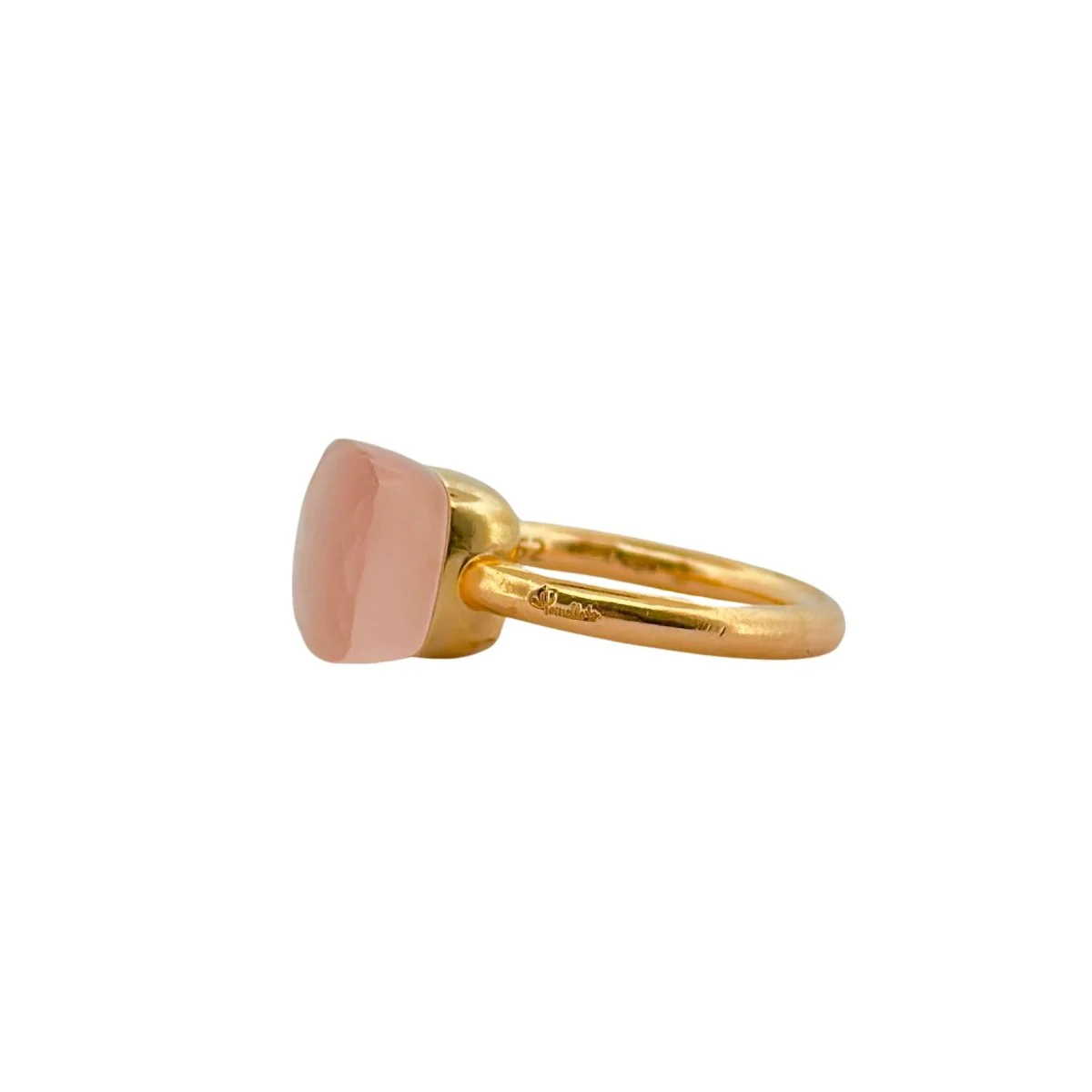 POMELLATO Nudo ring in yellow gold and pink quartz - Image 5