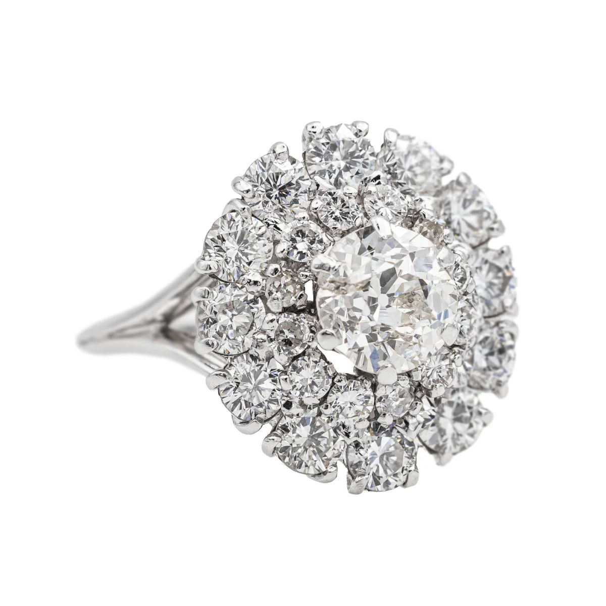 Ring Pompadour White gold diamond - Image 6
