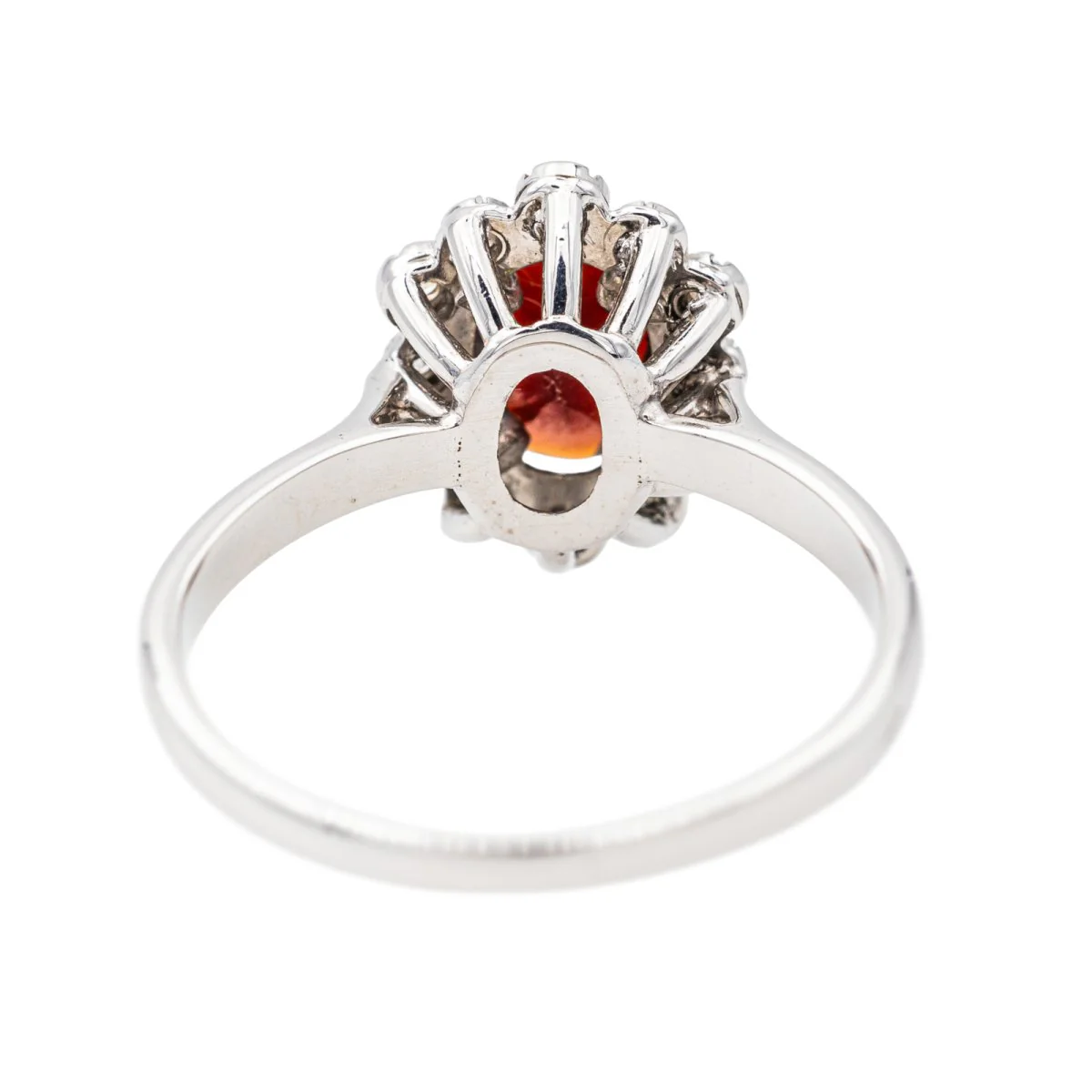 Ring Pompadour White gold Garnet - Image 5