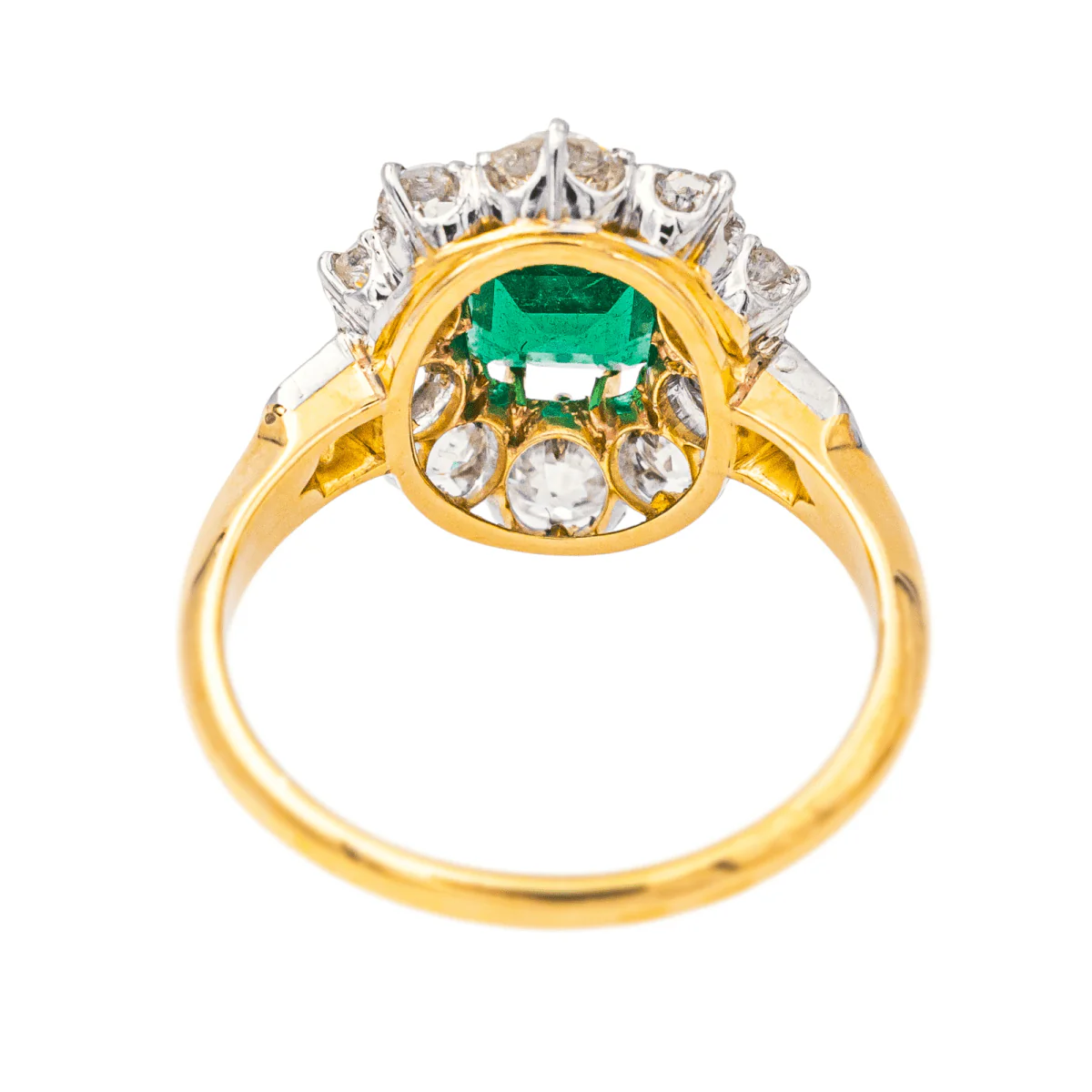 Ring Pompadour Yellow gold Emerald - Image 5