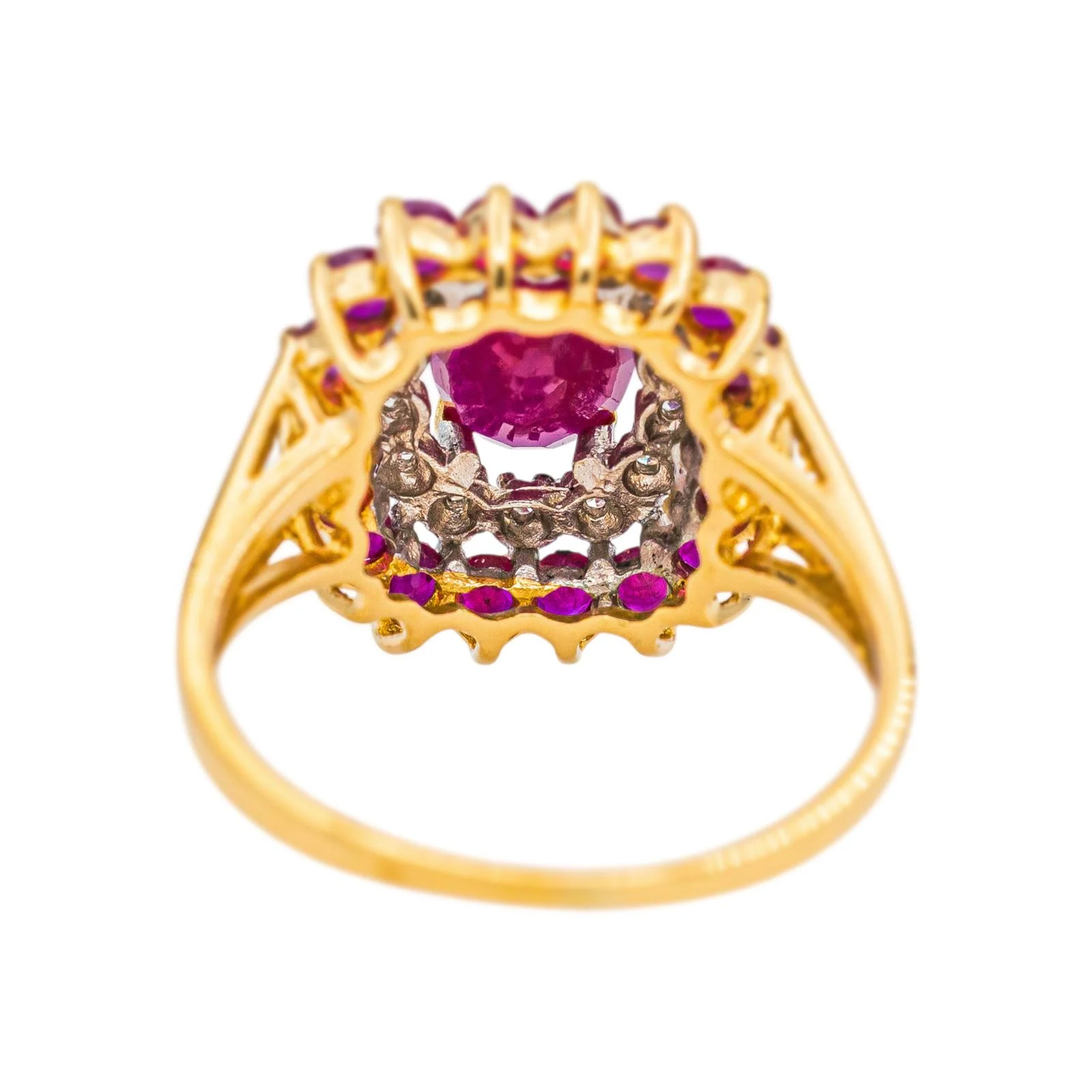 Pompadour Ring Yellow gold Ruby - Image 5