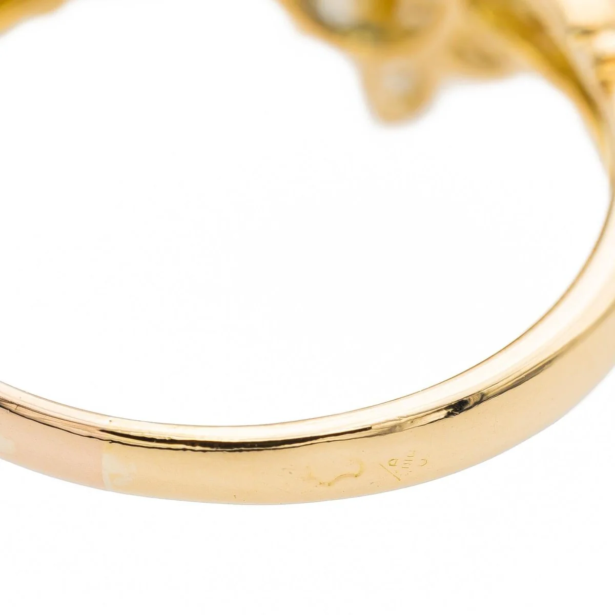 Pompadour ring Yellow gold Sapphire - Image 6