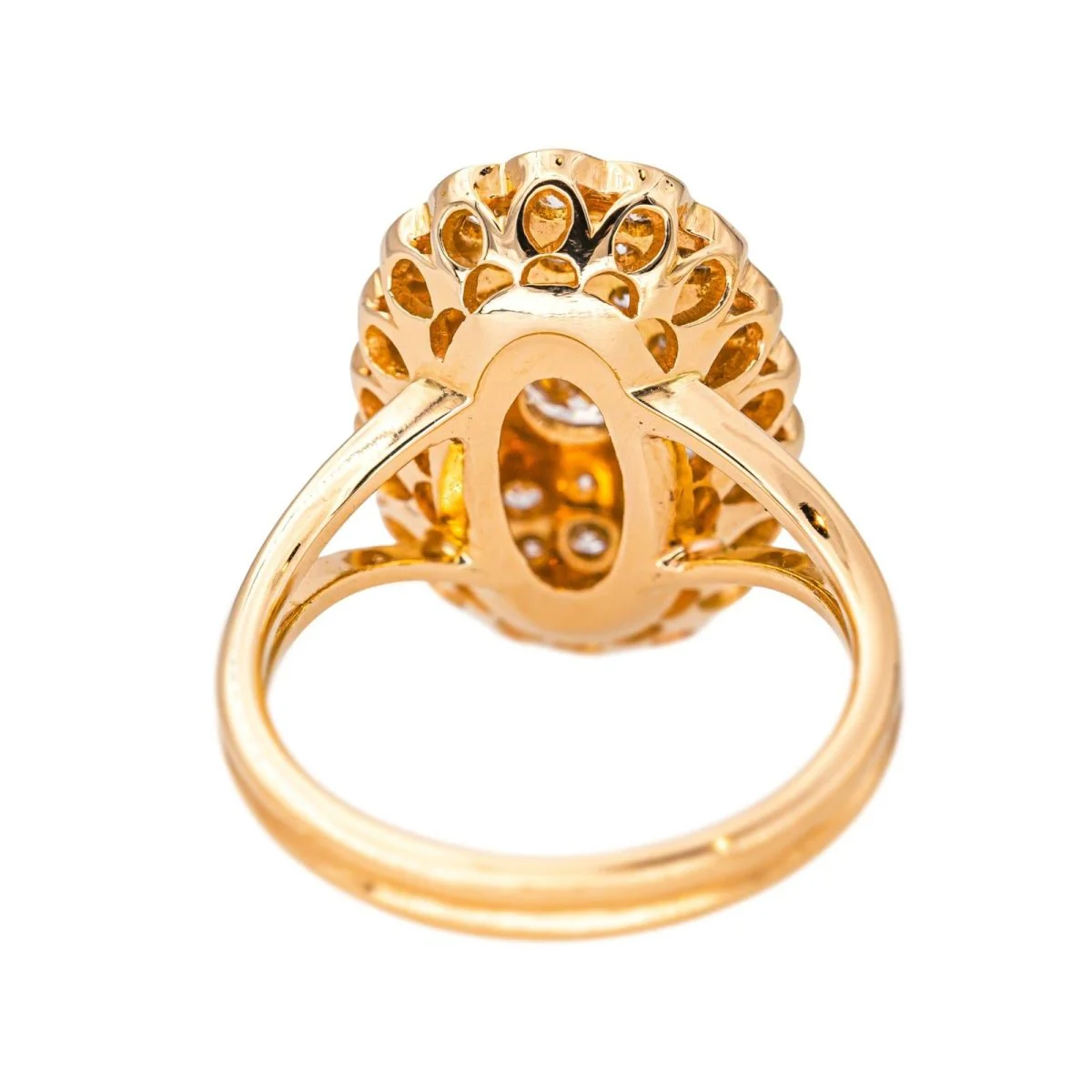Pompadour ring in rose gold and diamonds - Image 5