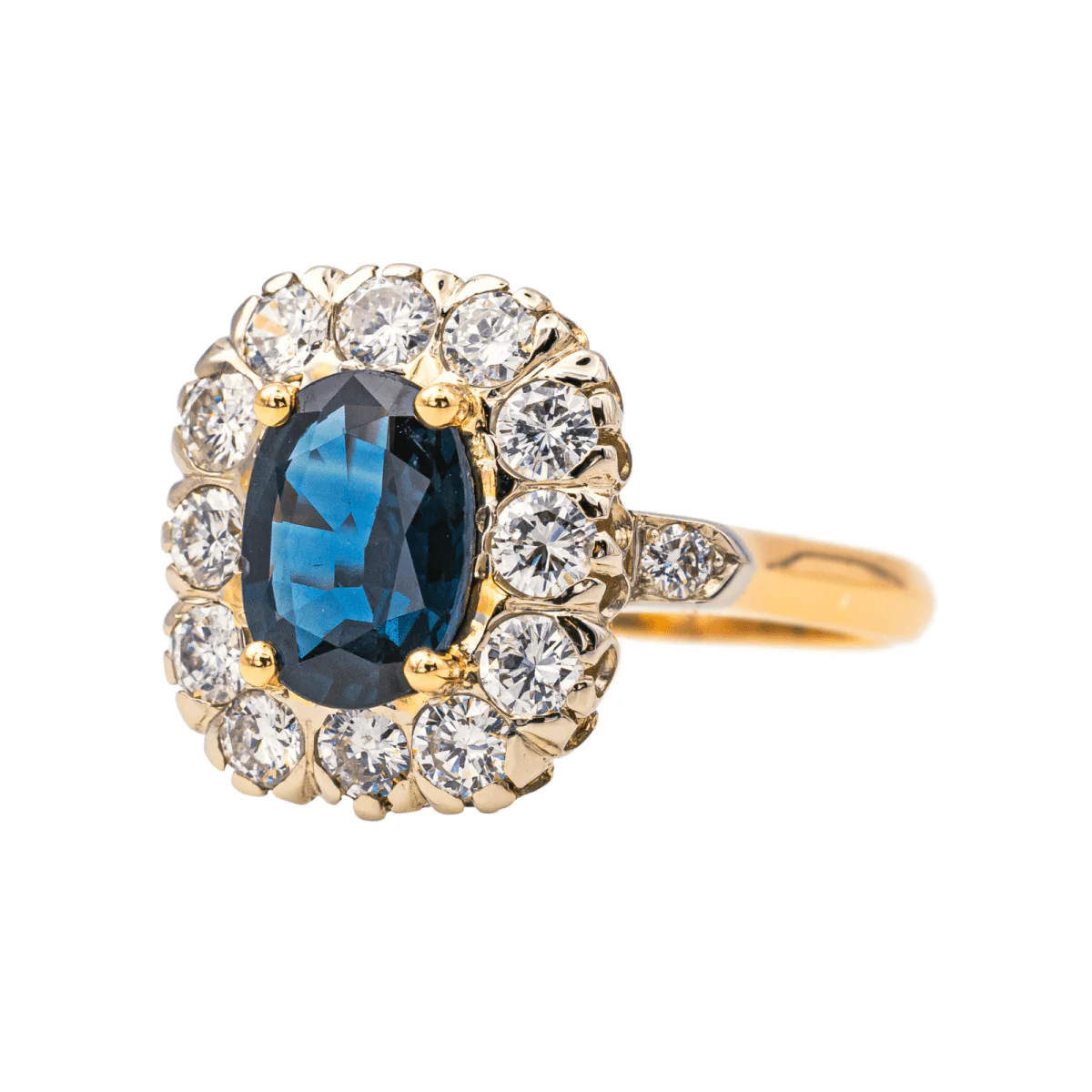 Ring Pompadour Pink gold Sapphire - Image 3