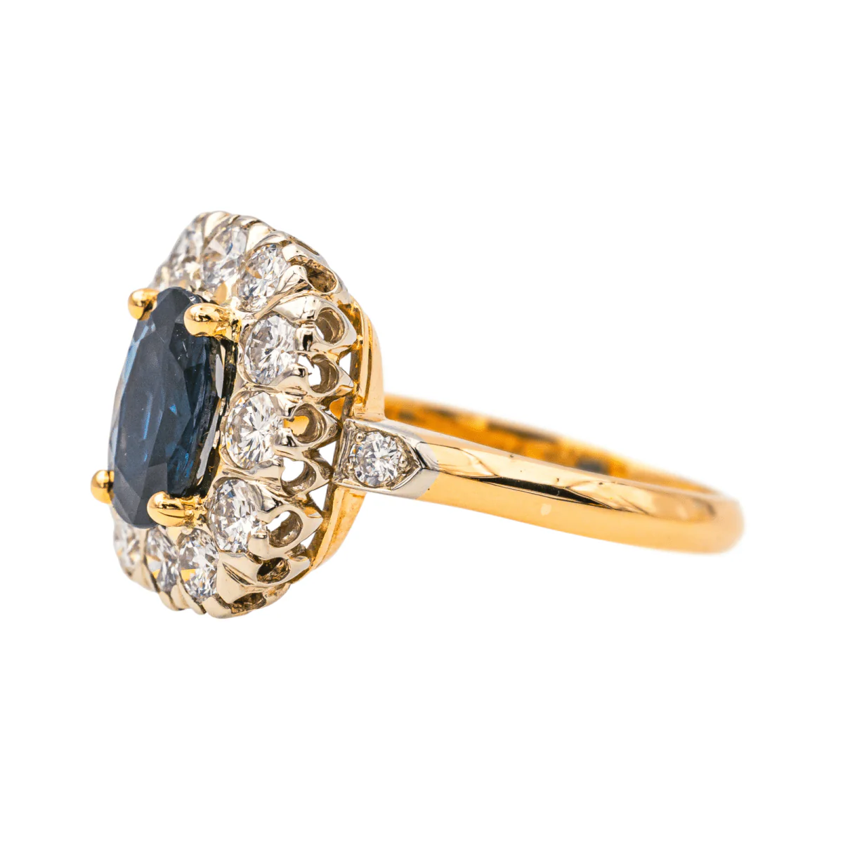 Ring Pompadour Pink gold Sapphire - Image 4