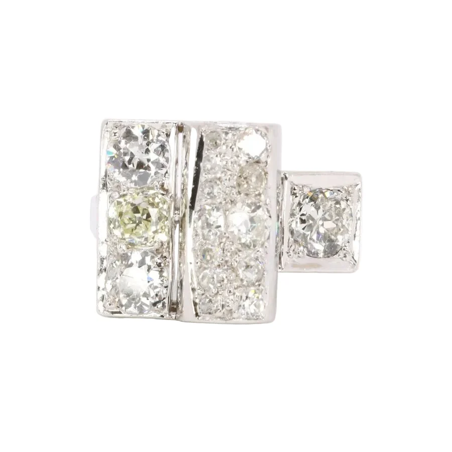 Ring bridge diamonds ancient size