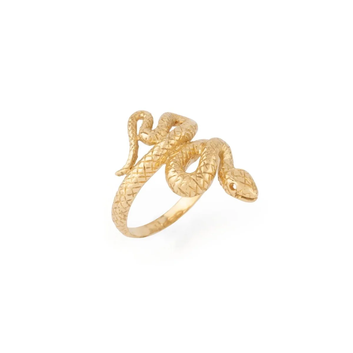 Gold Snake Bangle Ring - Image 5
