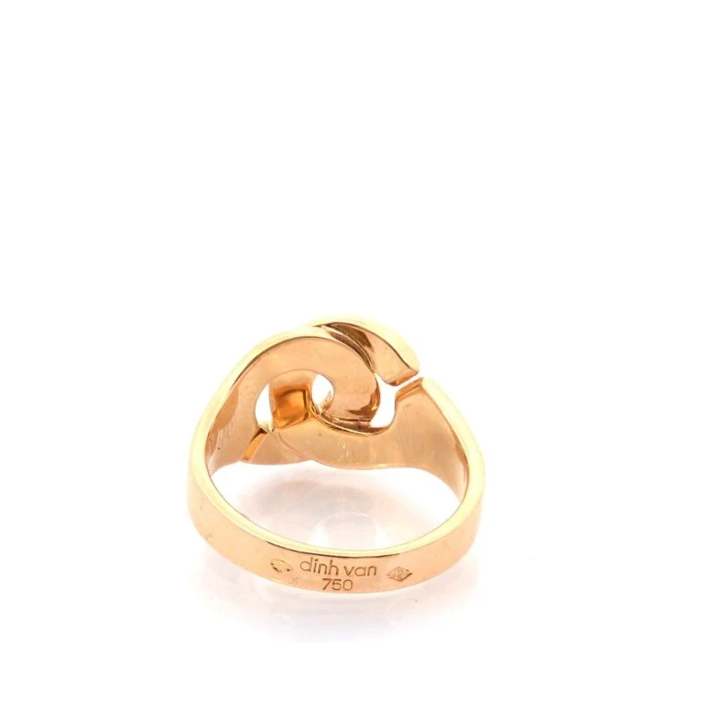 Ring Dinh van "Menotte R12" wedding band in yellow gold - Image 3