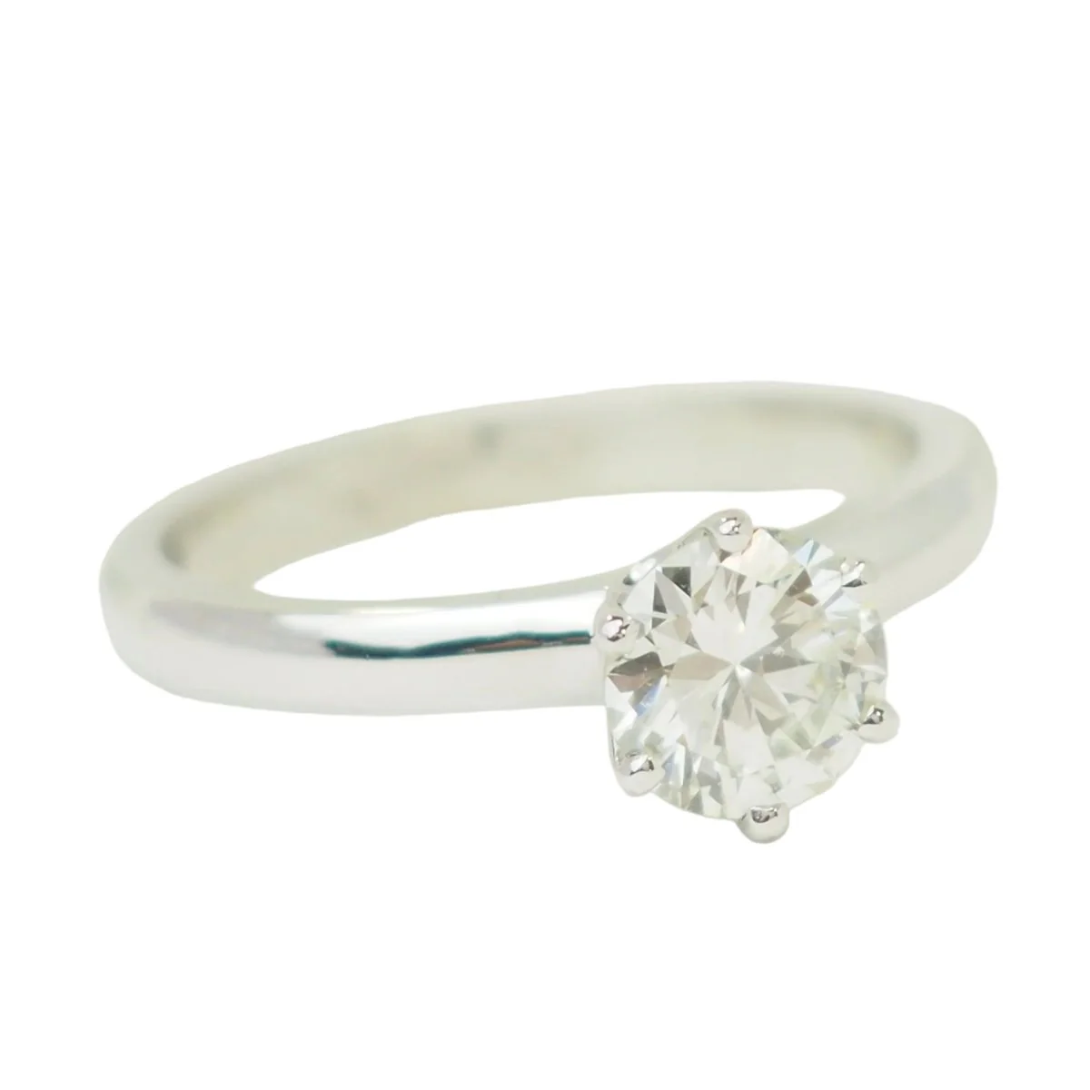 White gold and diamond Solitaire Ring - Image 6