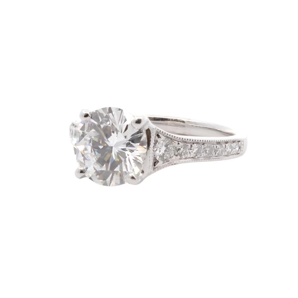 2.34cts D/VS2 diamond engagement ring - Image 5