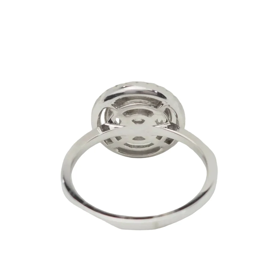 Ring Solitaire in white gold and diamonds - Image 4