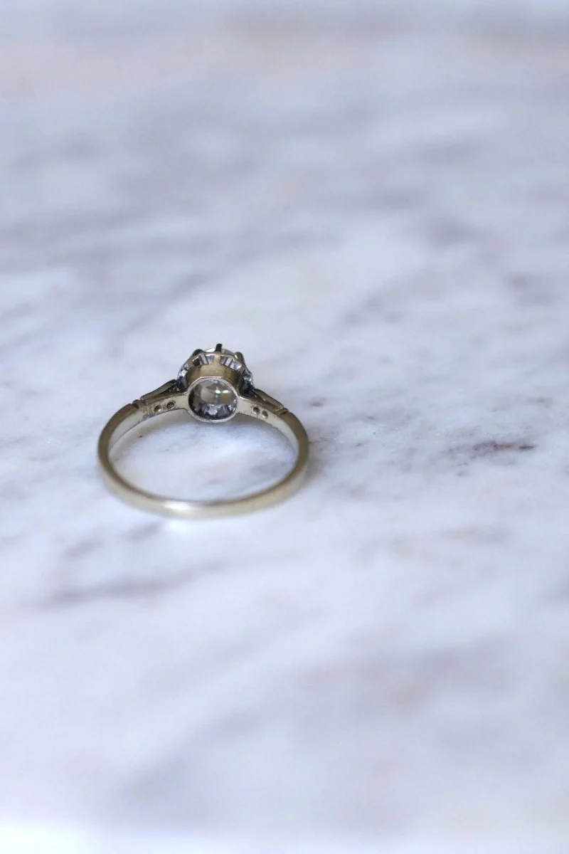 Art Deco diamond solitaire 0.50 Ct - Image 7