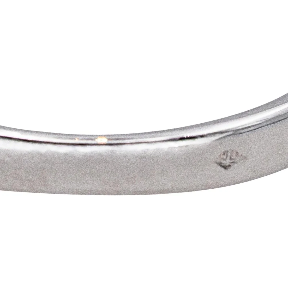 Solitaire ring in white gold and diamonds - Image 7