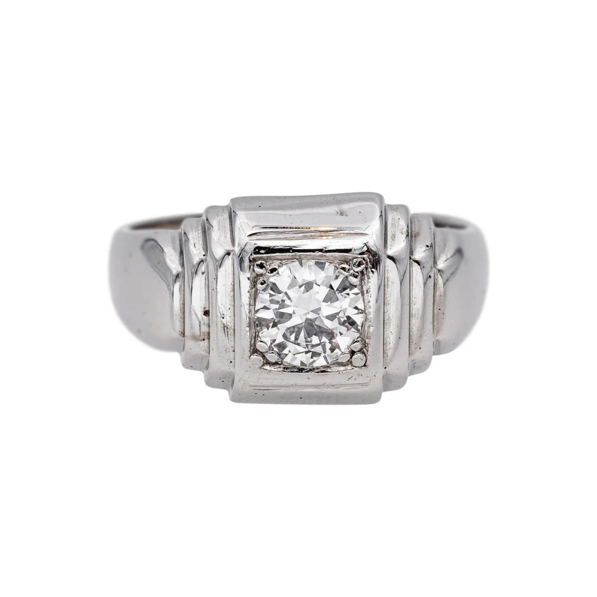 Solitaire Ring White gold Diamond