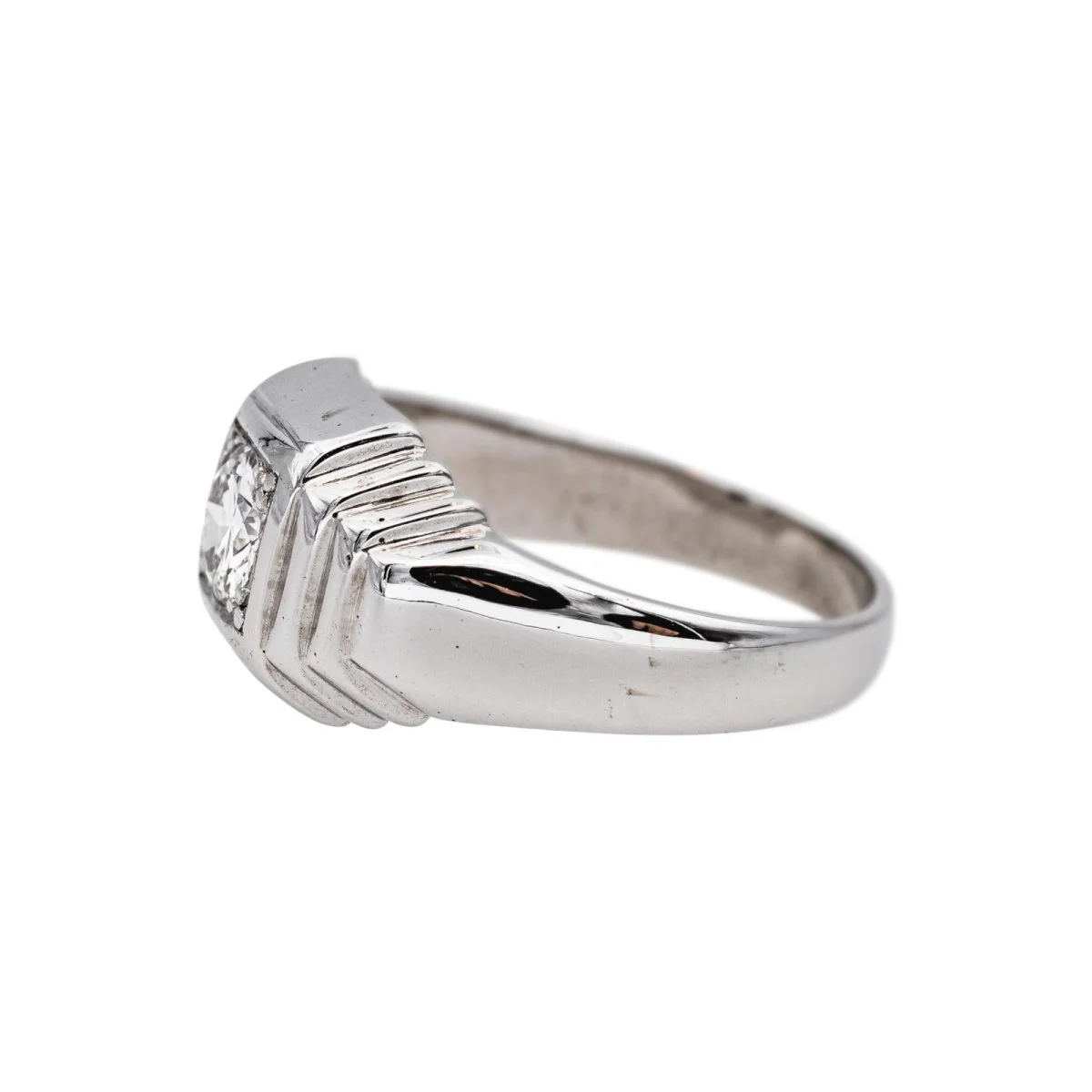 Solitaire Ring White gold Diamond - Image 4