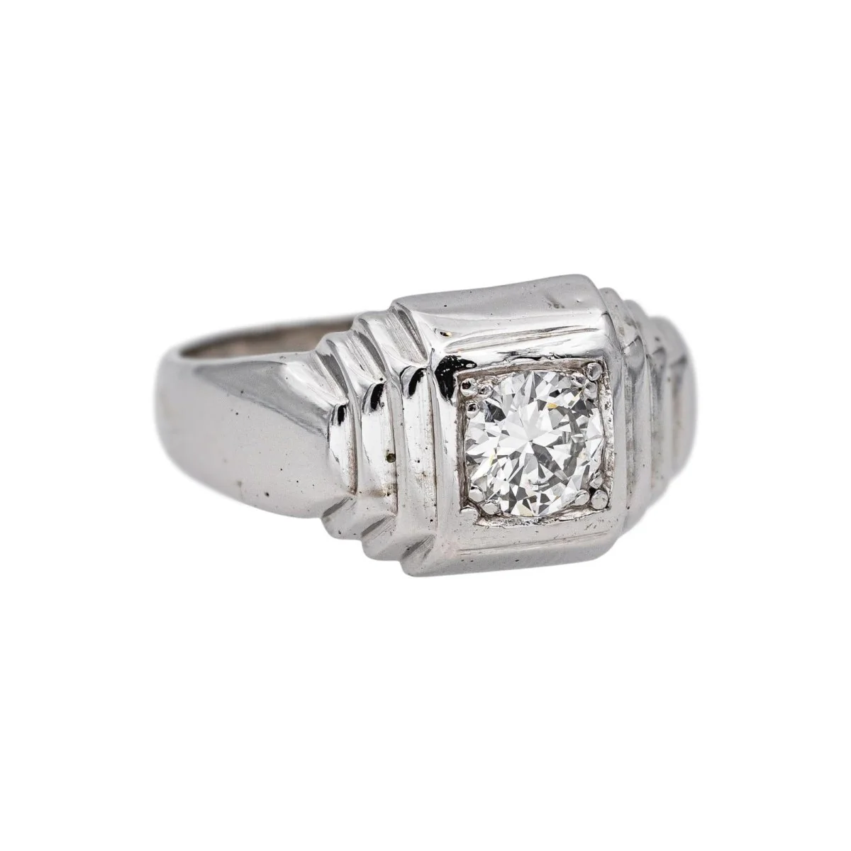 Solitaire Ring White gold Diamond - Image 6
