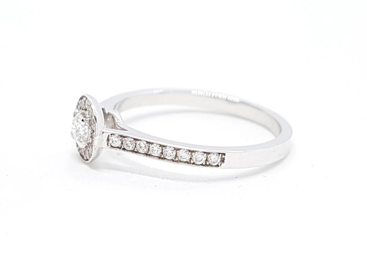 Solitaire Ring White Gold Diamond - Image 11