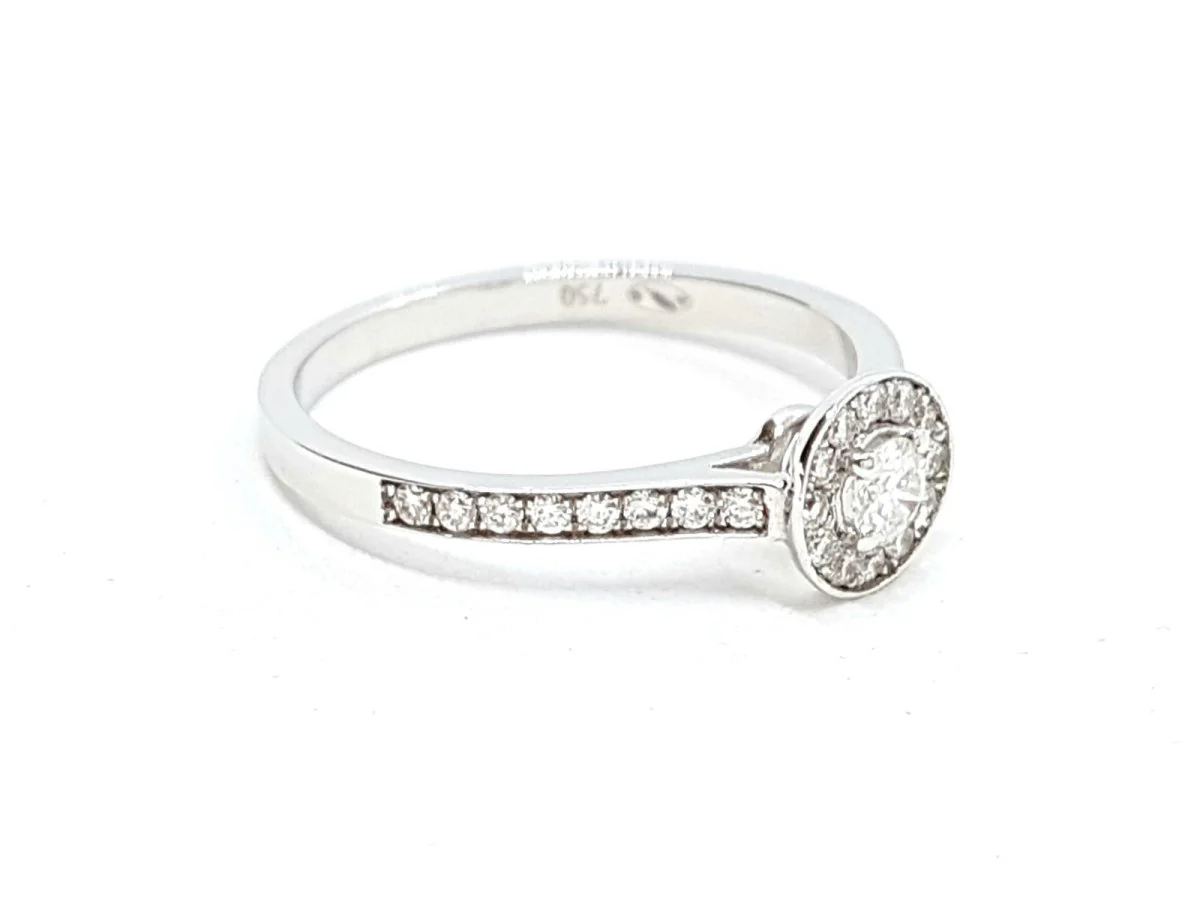 Solitaire Ring White Gold Diamond - Image 5
