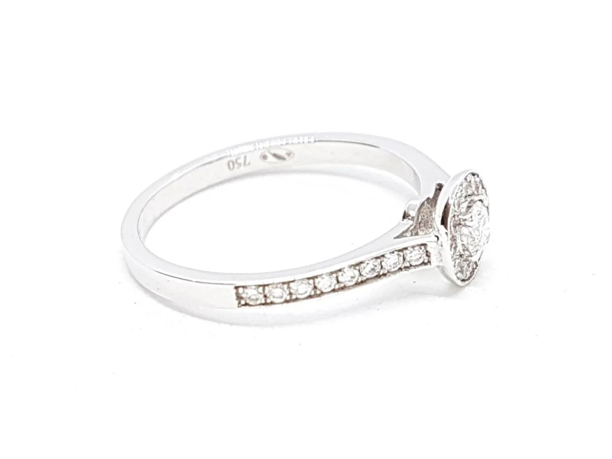 Solitaire Ring White Gold Diamond - Image 6