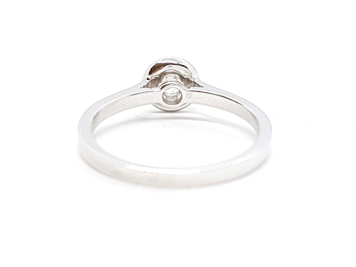 Solitaire Ring White Gold Diamond - Image 8