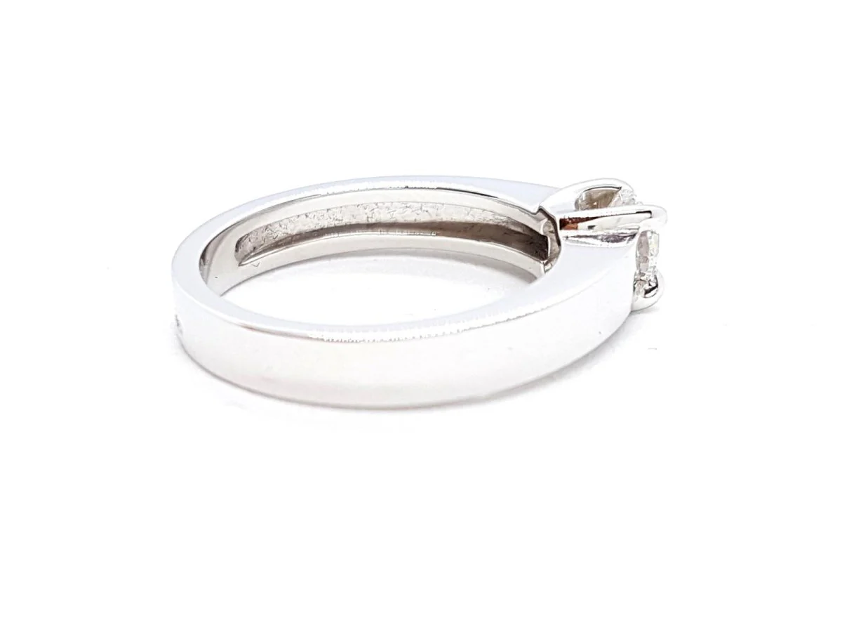 Solitaire Ring White Gold Diamond - Image 12