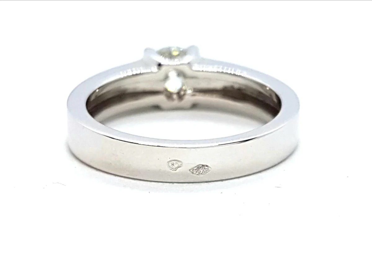 Solitaire Ring White Gold Diamond - Image 13