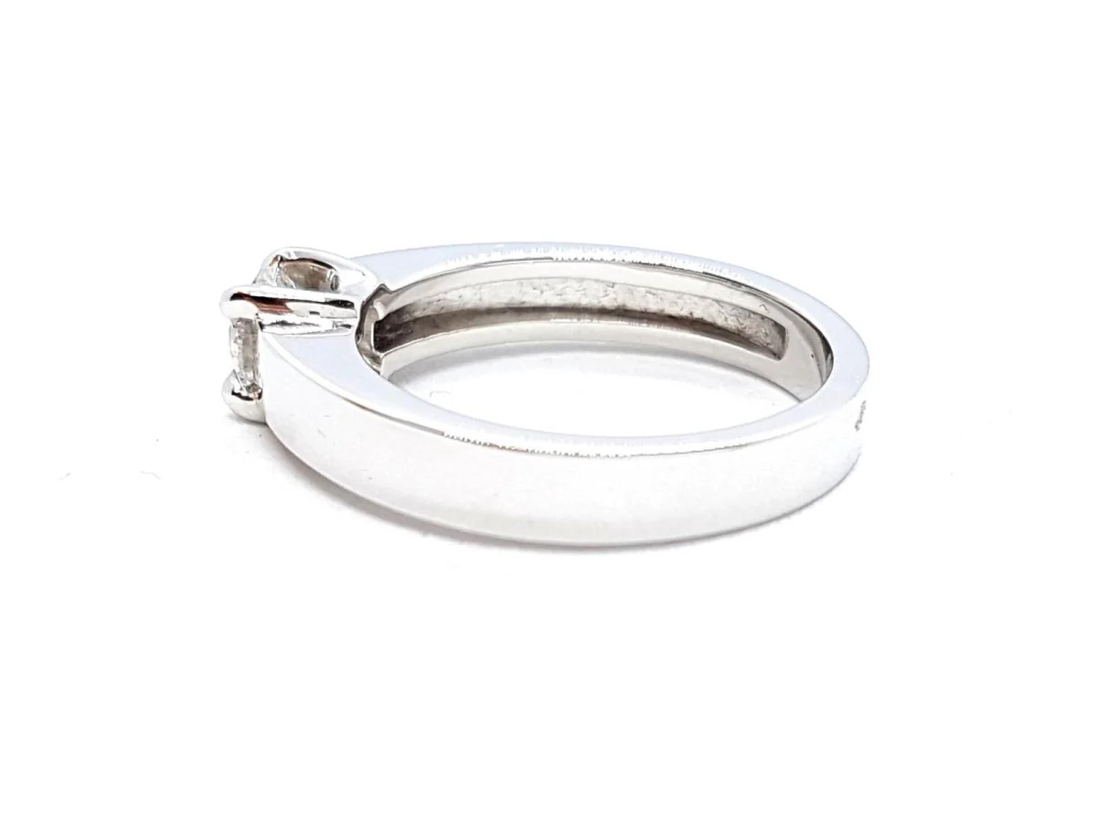 Solitaire Ring White Gold Diamond - Image 15