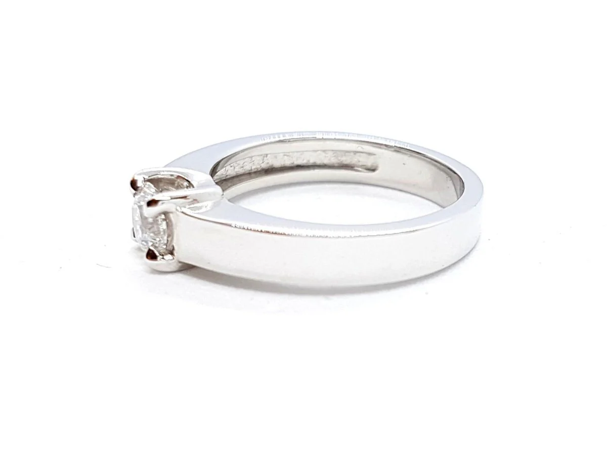 Solitaire Ring White Gold Diamond - Image 16