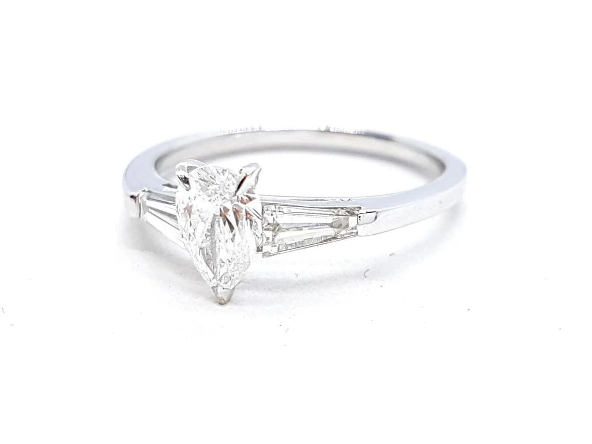 Solitaire Ring White Gold Diamond - Image 19