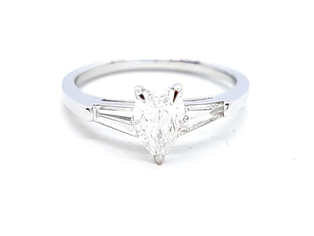 Solitaire Ring White Gold Diamond - Image 20