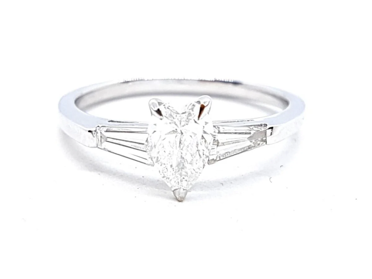 Solitaire Ring White Gold Diamond - Image 21
