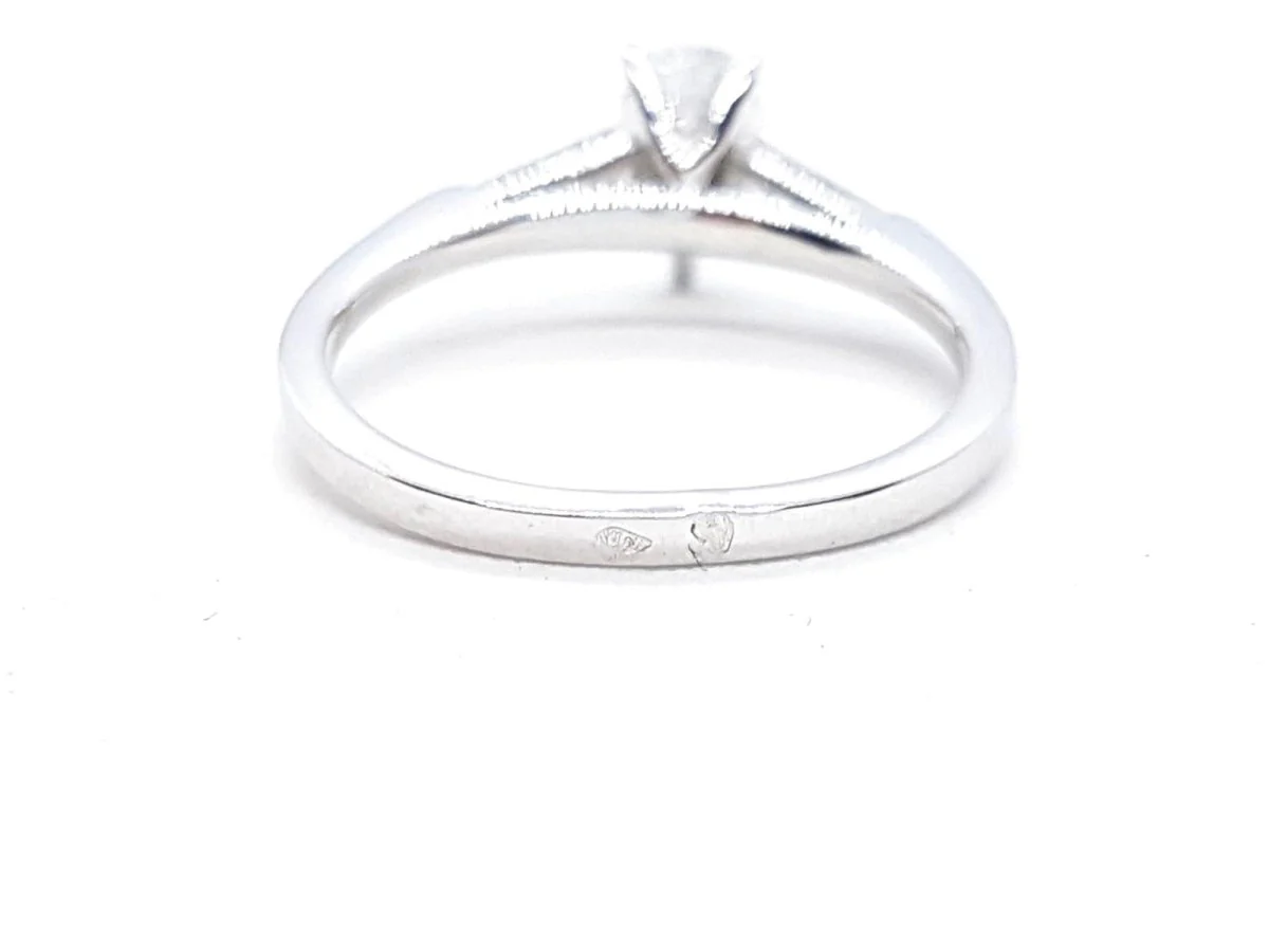 Solitaire Ring White Gold Diamond - Image 8