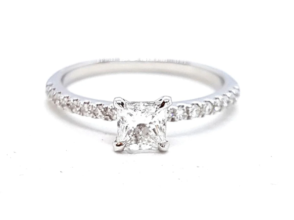Solitaire Ring White Gold Diamond - Image 16