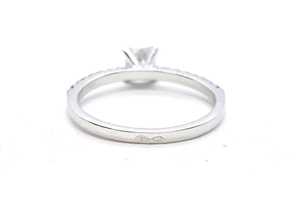 Solitaire Ring White Gold Diamond - Image 8