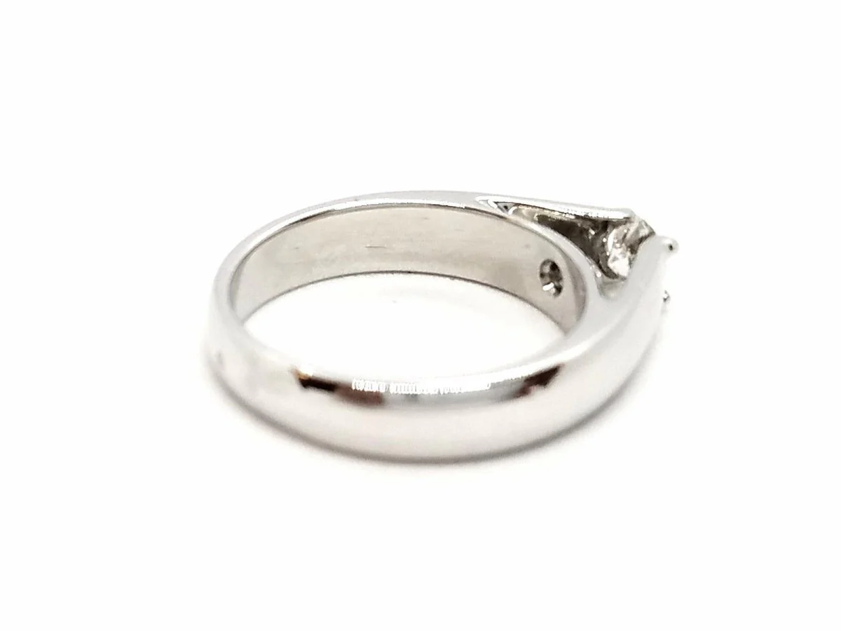 Solitaire Ring White Gold Diamond - Image 9