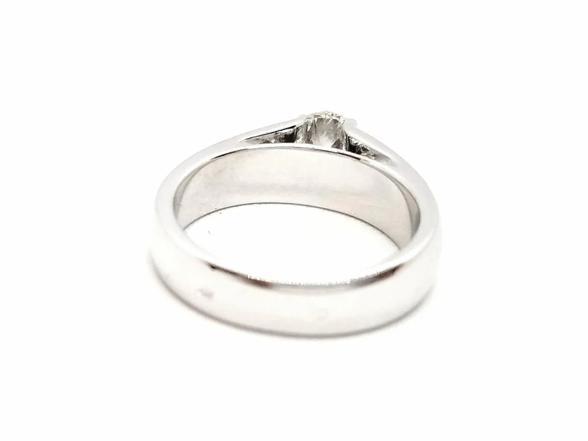 Solitaire Ring White Gold Diamond - Image 12