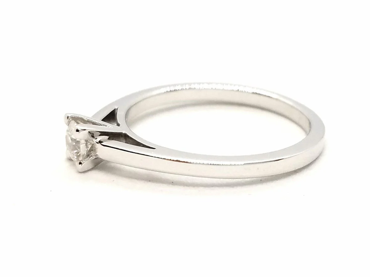 Solitaire Ring White Gold Diamond - Image 6