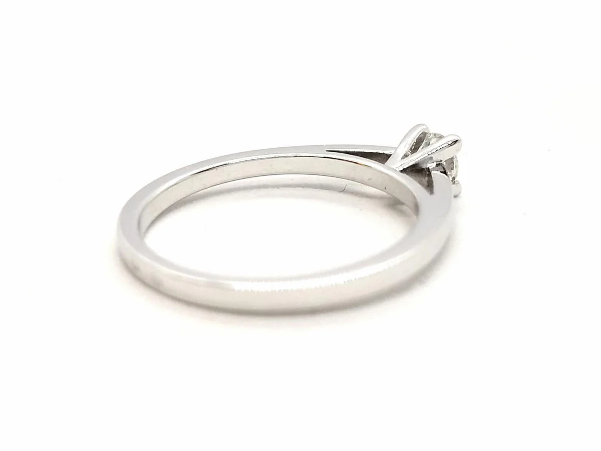 Solitaire Ring White Gold Diamond - Image 9