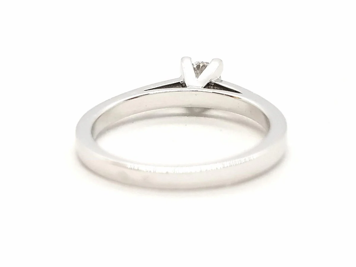 Solitaire Ring White Gold Diamond - Image 7