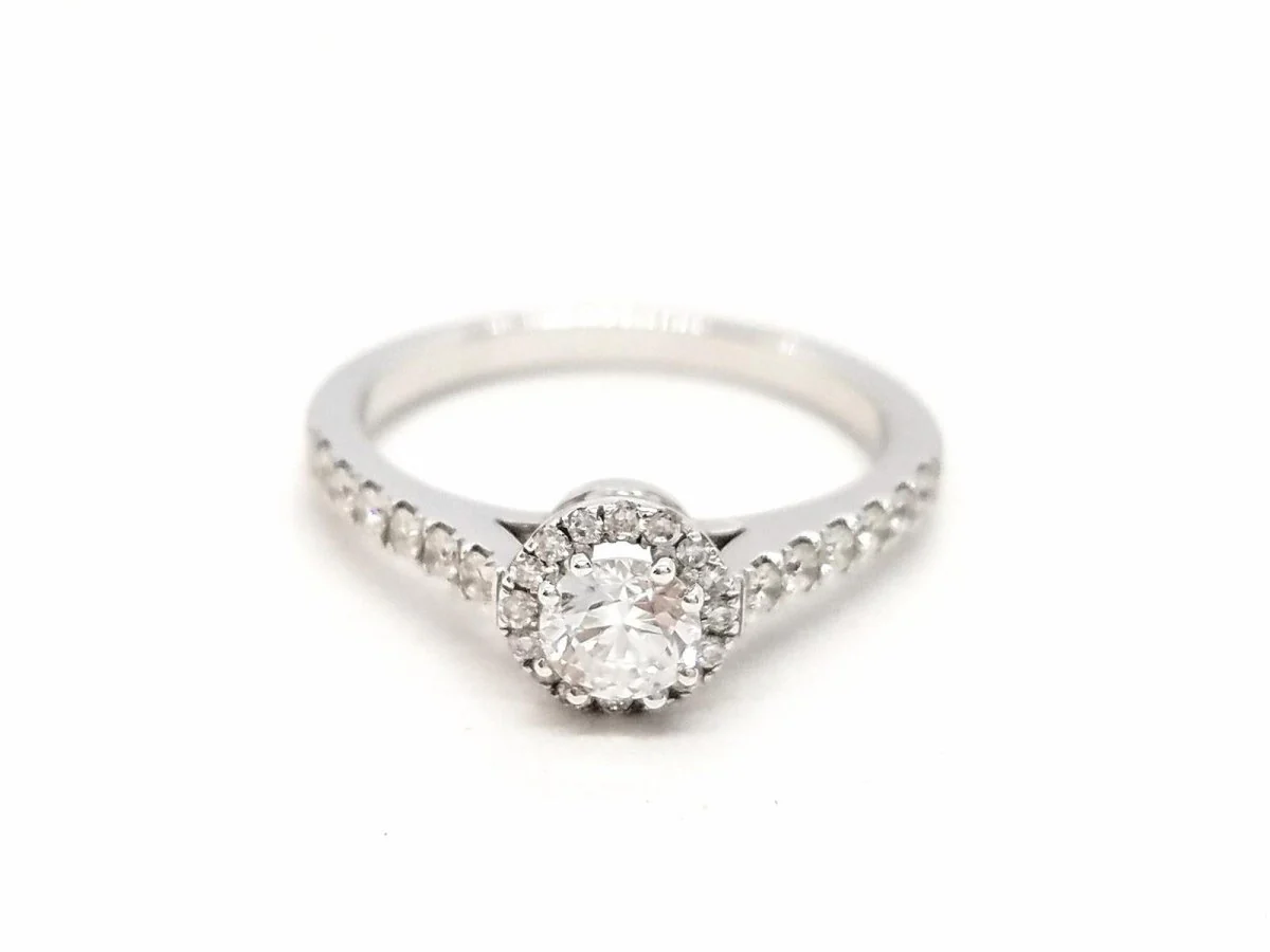 Solitaire Ring White Gold Diamond - Image 4