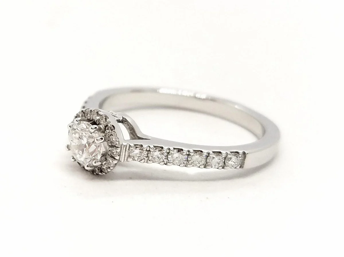 Solitaire Ring White Gold Diamond - Image 5