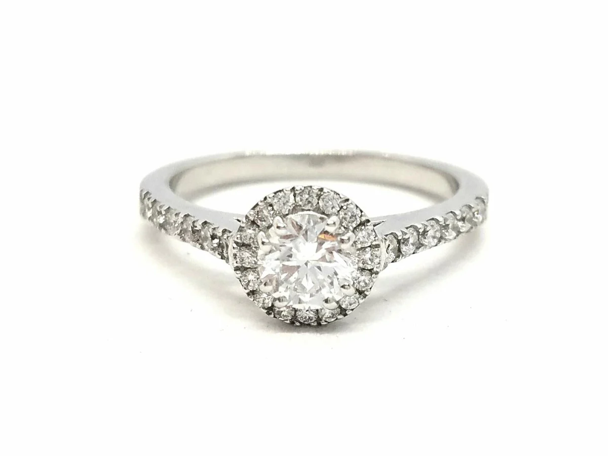 Solitaire Ring White Gold Diamond - Image 3