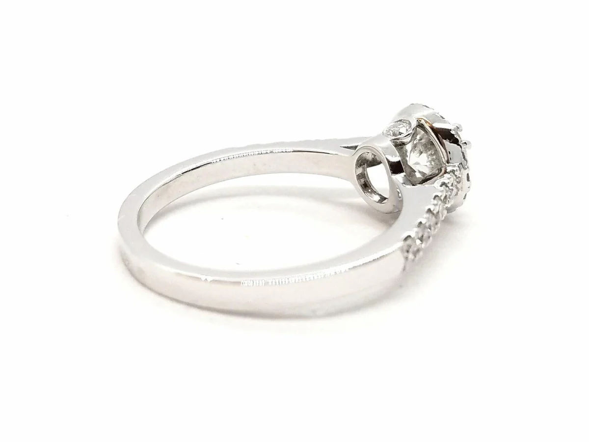 Solitaire Ring White Gold Diamond - Image 11