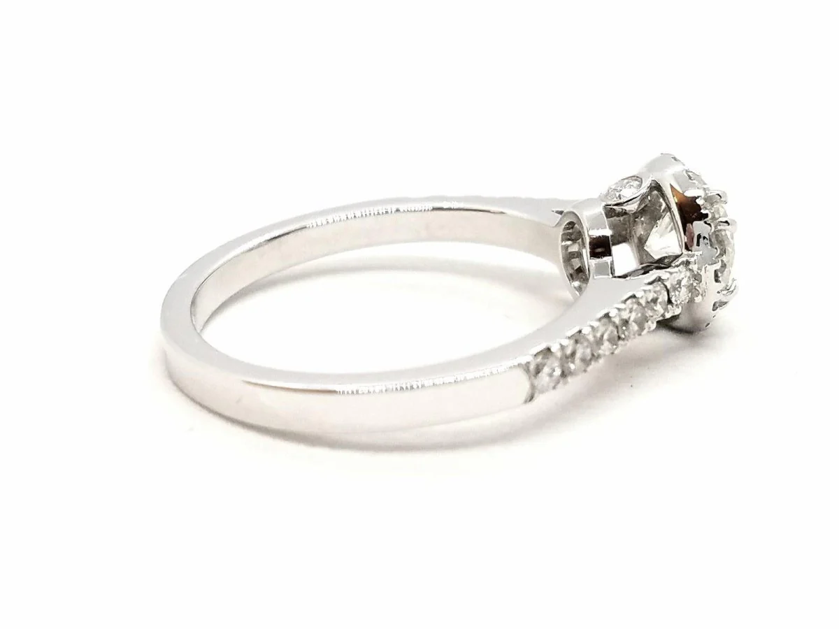 Solitaire Ring White Gold Diamond - Image 12