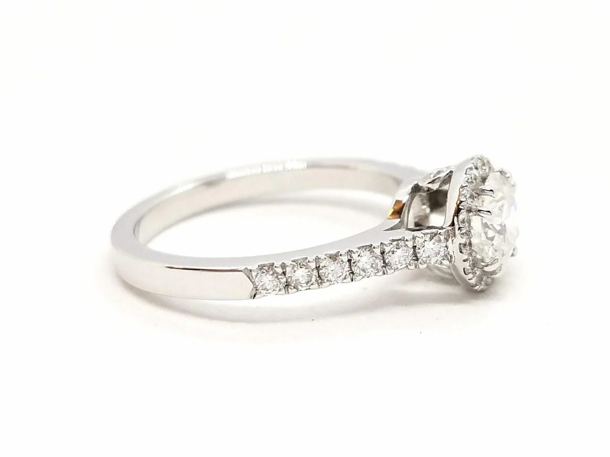 Solitaire Ring White Gold Diamond - Image 13