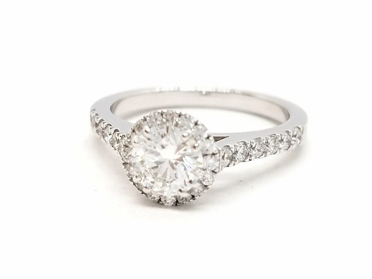 Solitaire Ring White Gold Diamond - Image 16