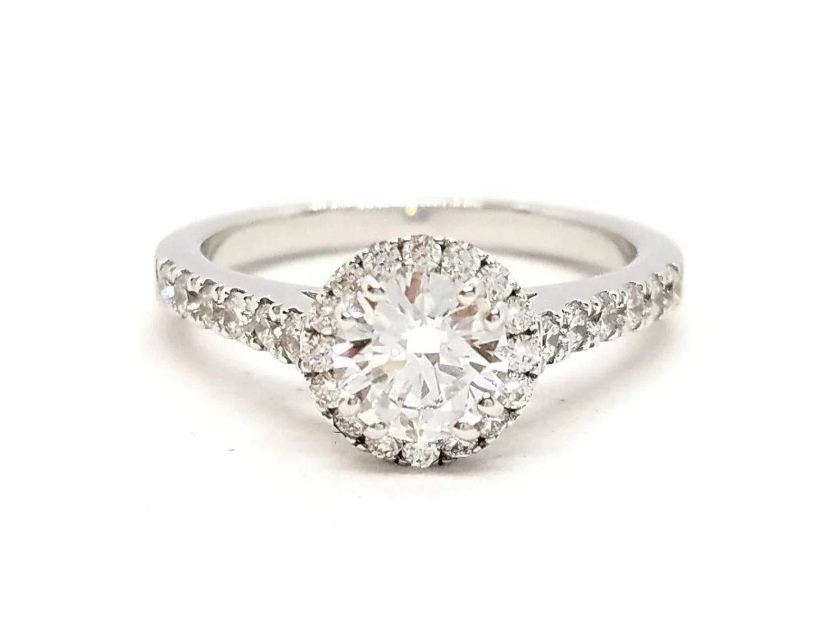Solitaire Ring White Gold Diamond - Image 17