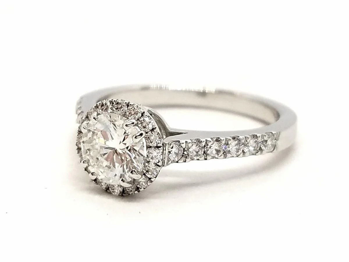 Solitaire Ring White Gold Diamond - Image 5