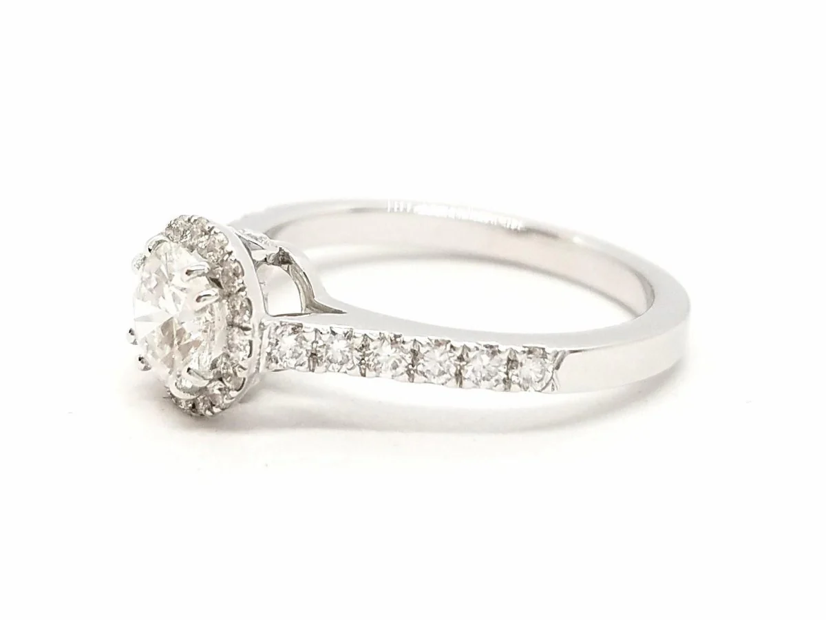 Solitaire Ring White Gold Diamond - Image 6